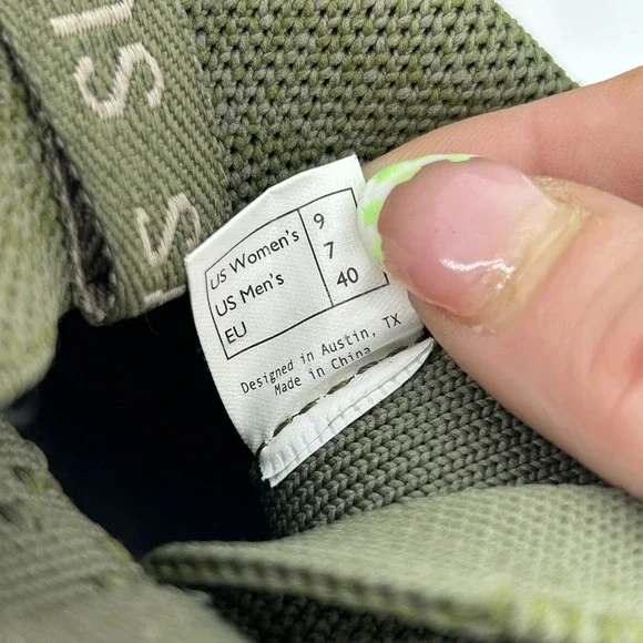 SUAVS Shoes Womens Size 9 Zilker Olive Green Knit High Top Lightweight Sneakers - Picture 9 of 15